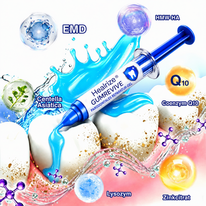 🦷💊Healrize® GumRevive Gel zur Regeneration des Zahnhalteapparats (bei Zahnfleischbluten, Zahnfleischrückgang und lockeren Zähnen)💊