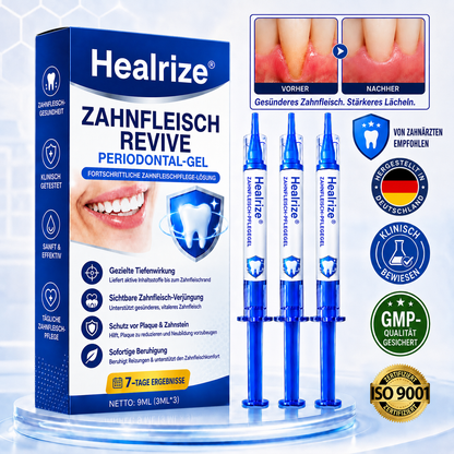 🦷💊Healrize® GumRevive Gel zur Regeneration des Zahnhalteapparats (bei Zahnfleischbluten, Zahnfleischrückgang und lockeren Zähnen)💊