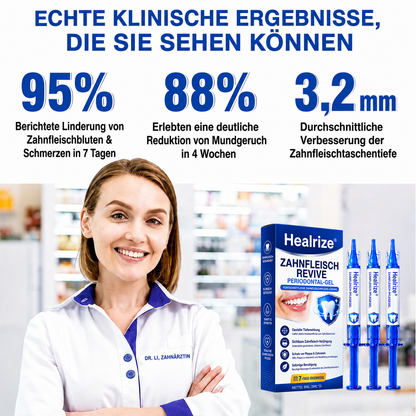 🦷💊Healrize® GumRevive Gel zur Regeneration des Zahnhalteapparats (bei Zahnfleischbluten, Zahnfleischrückgang und lockeren Zähnen)💊