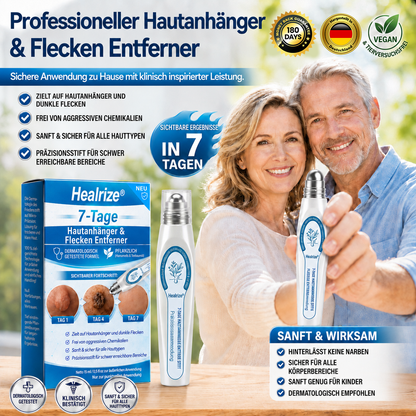 Healrize® 7-Tage Hautmal- & Flecken-Entferner 🌾(Schmerzfrei, Narbenfrei mit Rollball-Applikator)🌾